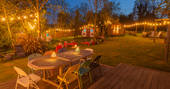 Kushti Camp, Pangbourne, Berkshire - Dining table and lights 3