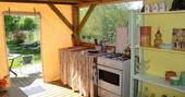 peony lodge tent the good life in france kitchen